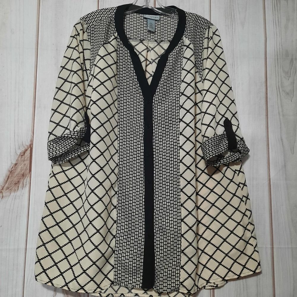 Catherine's‎ Shirt Ladies 14 Semi Sheer